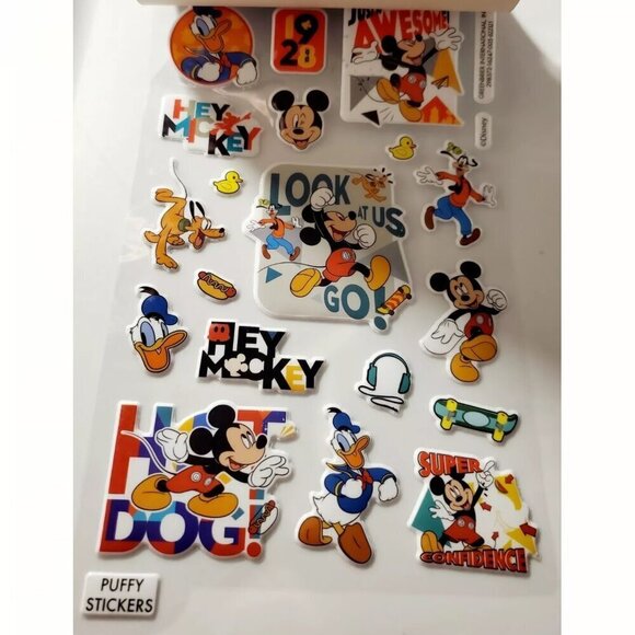💖3/$15💖 Disney Mickey Mouse Stickers (Over 150 Puffy, Glitter, Foil & Glossy) - Picture 2 of 5